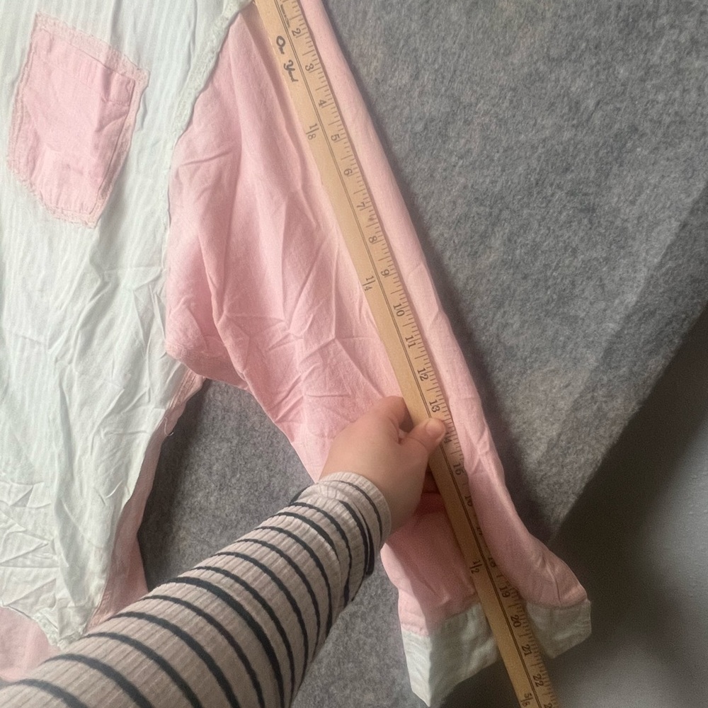 Intimately by Free People Large Oversized Pastel Button Down long sleeve Shirt - Picture 5 of 7